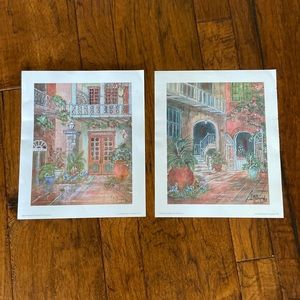 Vintage New Orleans prints.  Each one measures 10” x 12”